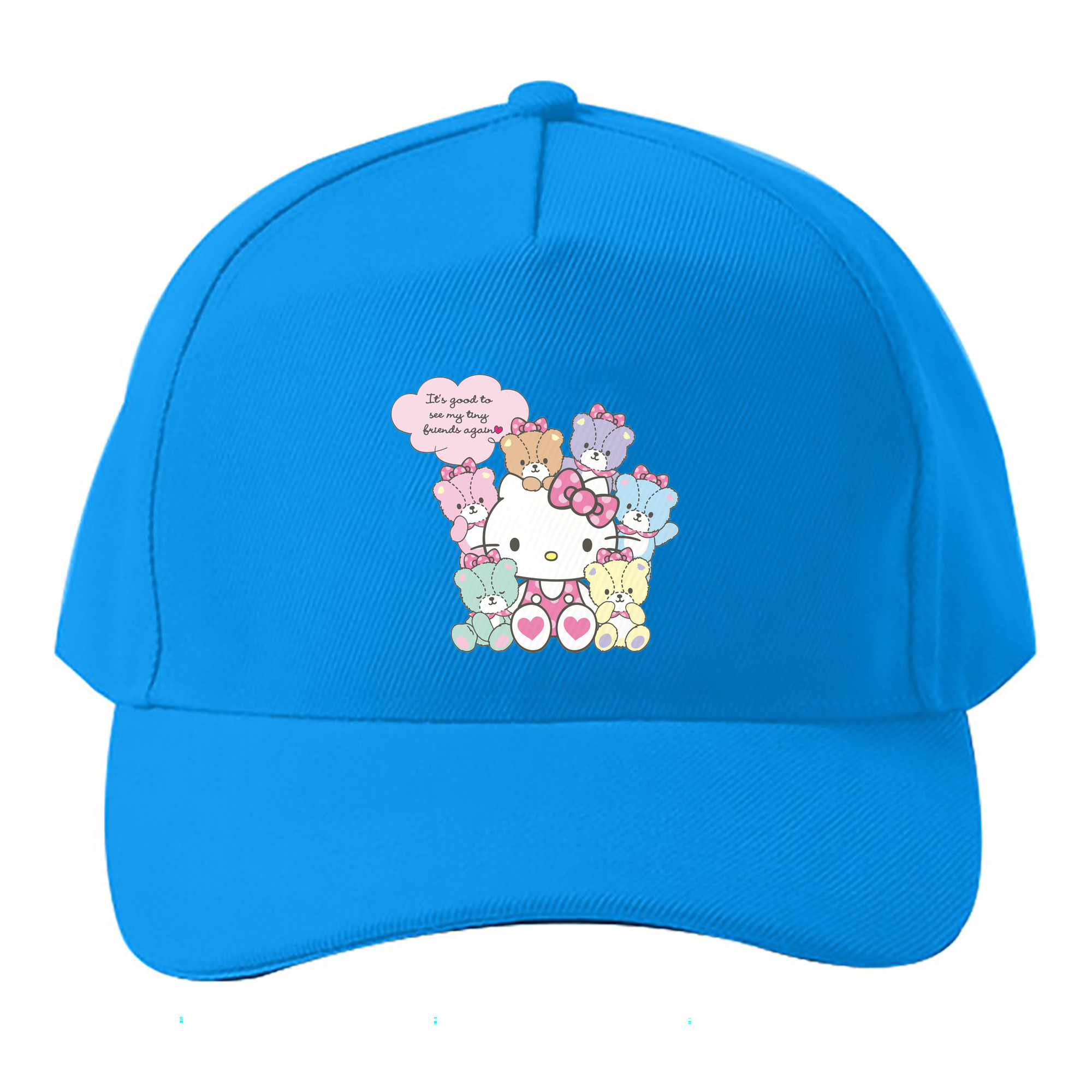 （画像用） Hello Kitty ハローキティ ベースボールキャップ 綿100％ 男女兼用 帽子 スポーツ